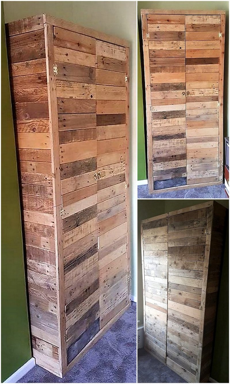 recycled pallet clsoet