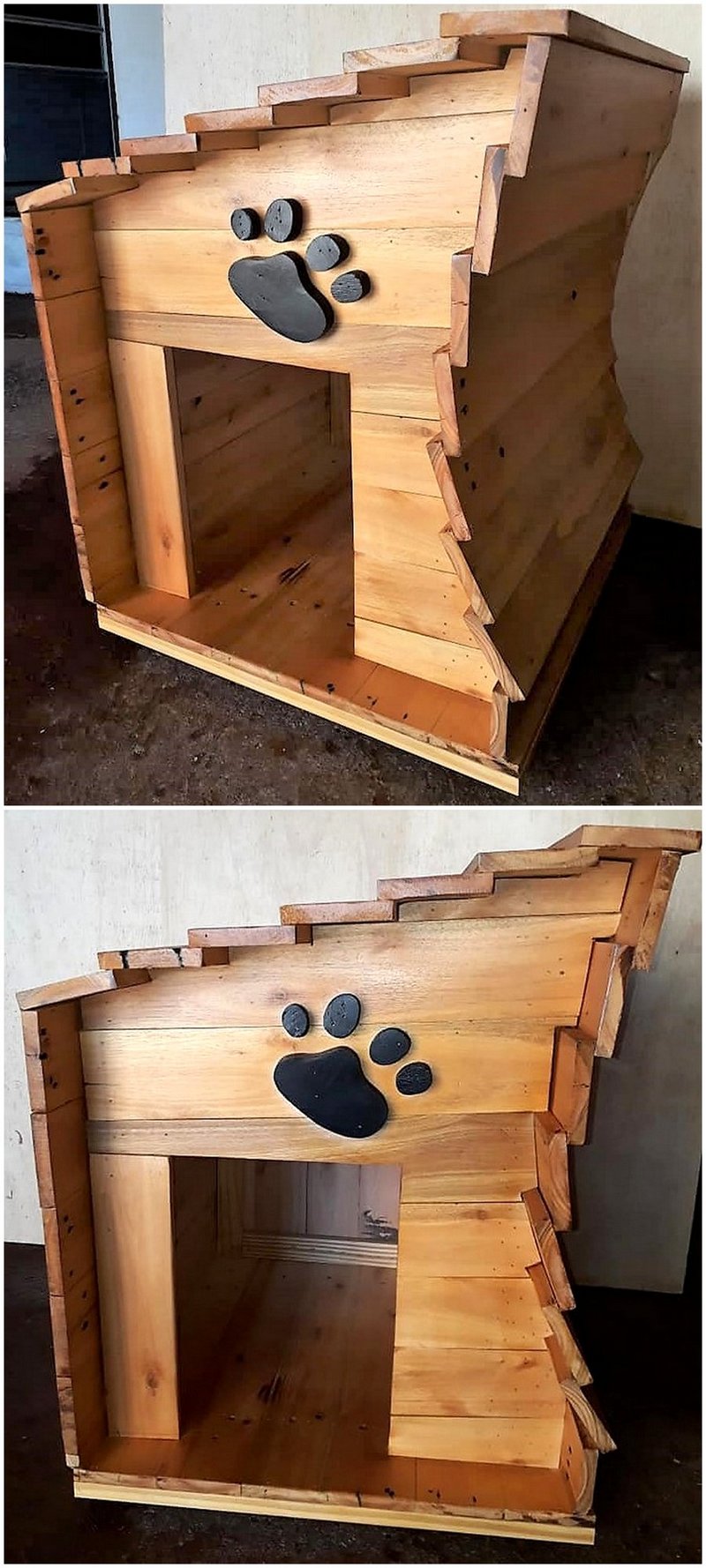 wood pallet dog house