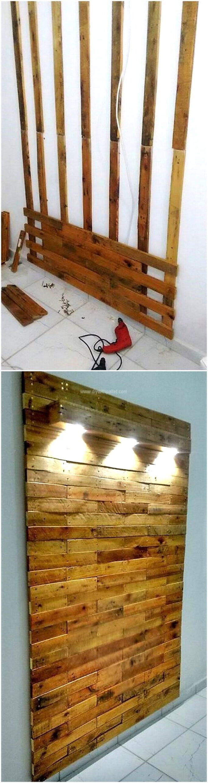 DIY pallet wall art