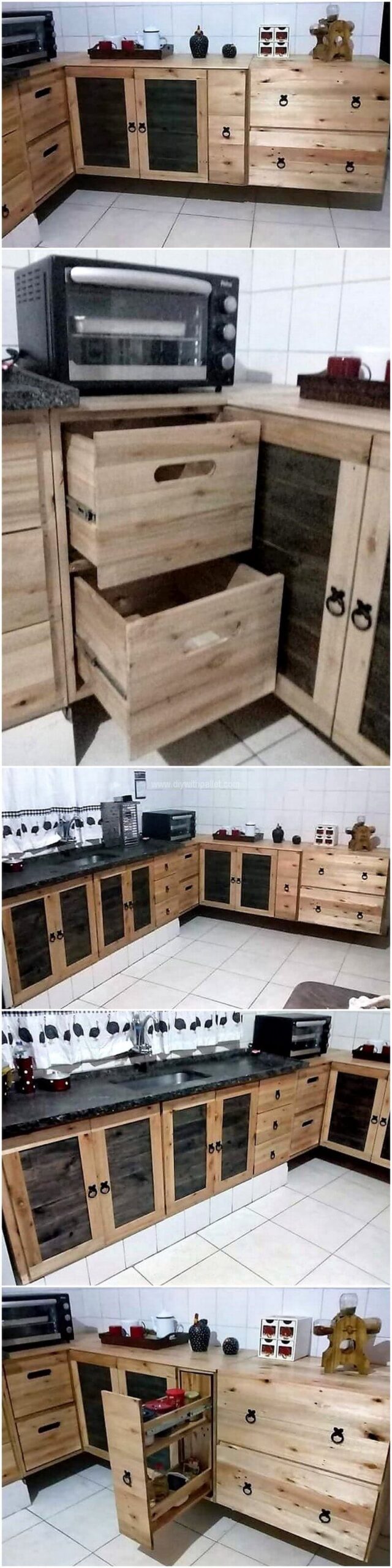 recycled pallet kitchen