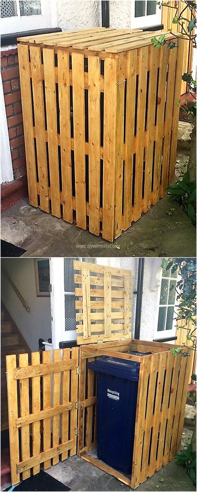 pallet dustbin cover