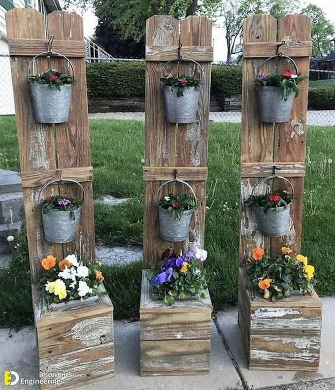DIY pallet stand with planter ideas (0)
