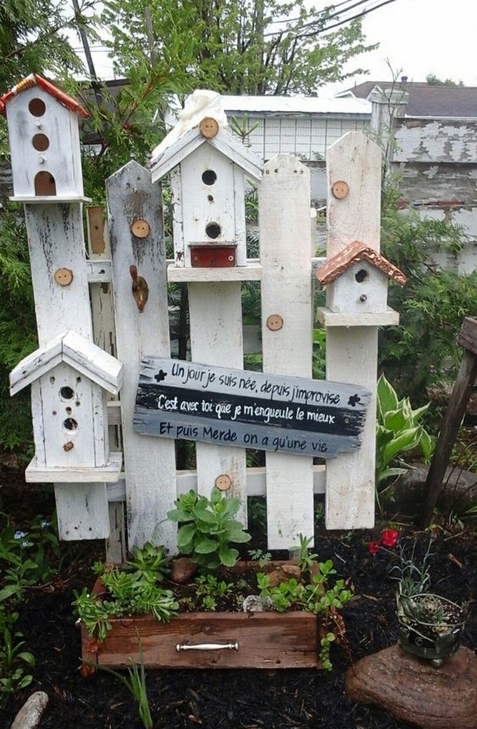 DIY pallet stand with planter ideas (7)