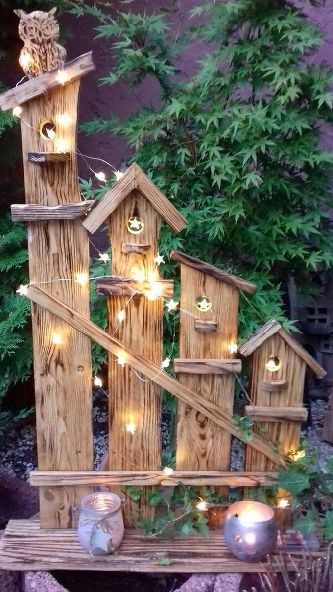 DIY pallet stands with lantern ideas (7)
