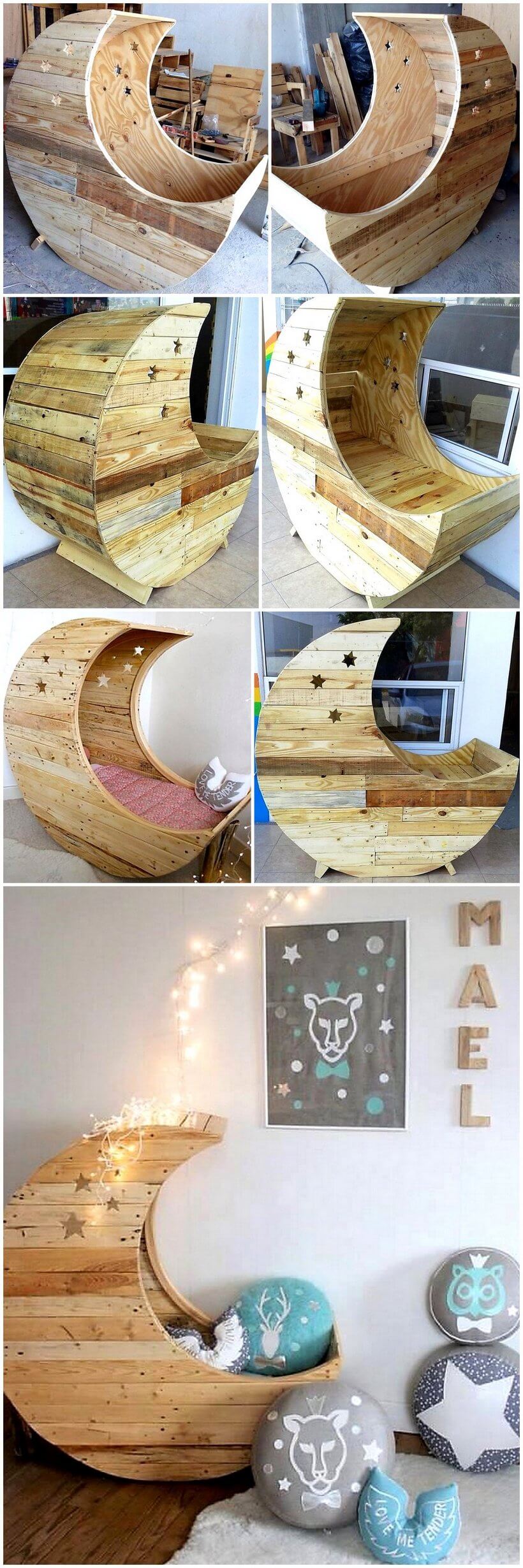 diy pallet moon cradle