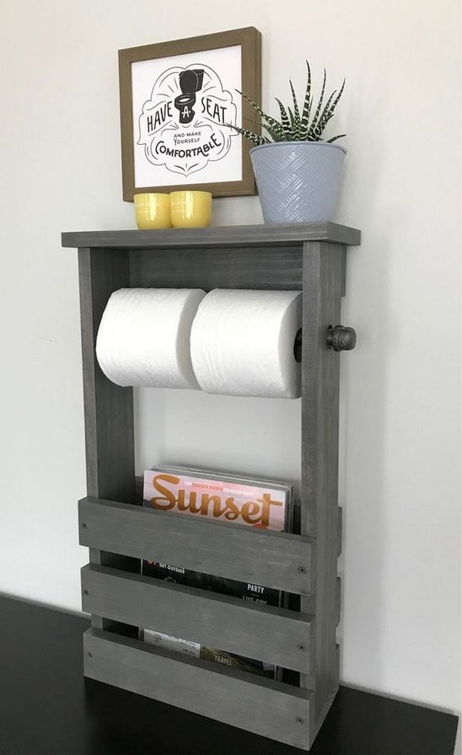 wood pallet ideas for bathroom or toilet (6)