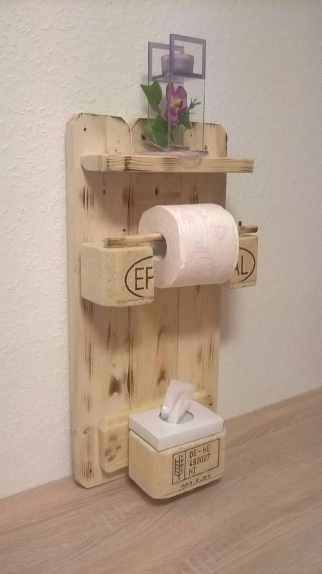wood pallet ideas for bathroom or toilet (19)