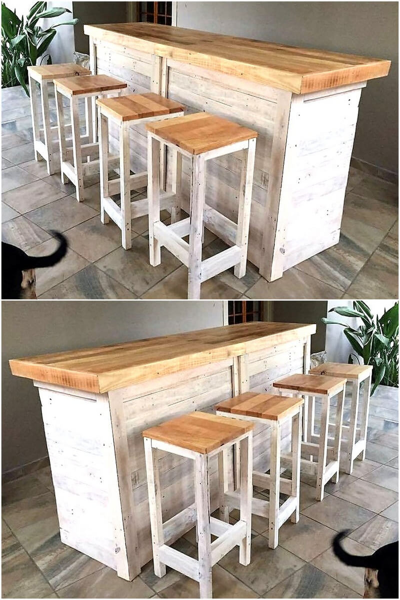 wooden pallet bar plan