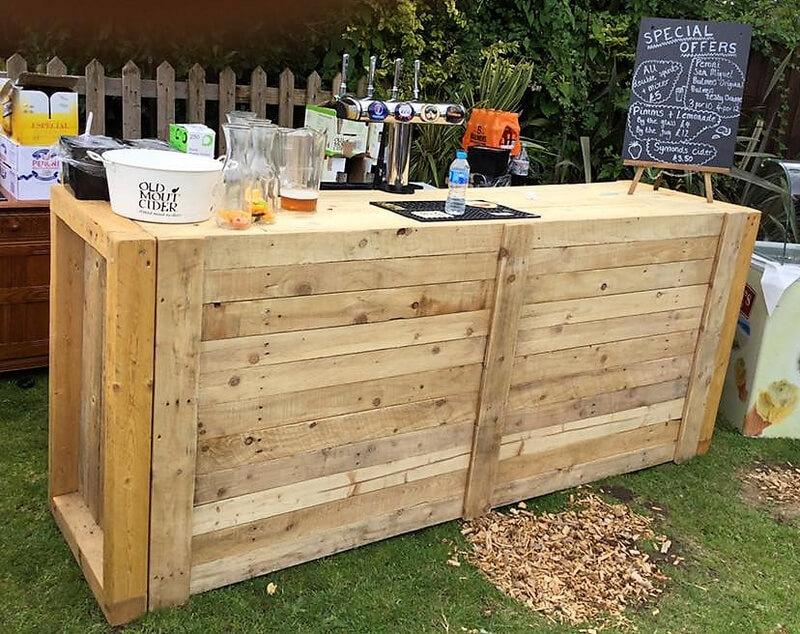 wooden pallets bar plan
