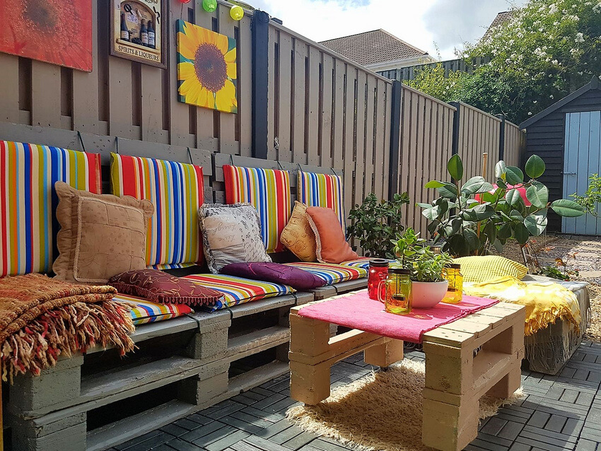 Pallet Bench and coffee table
