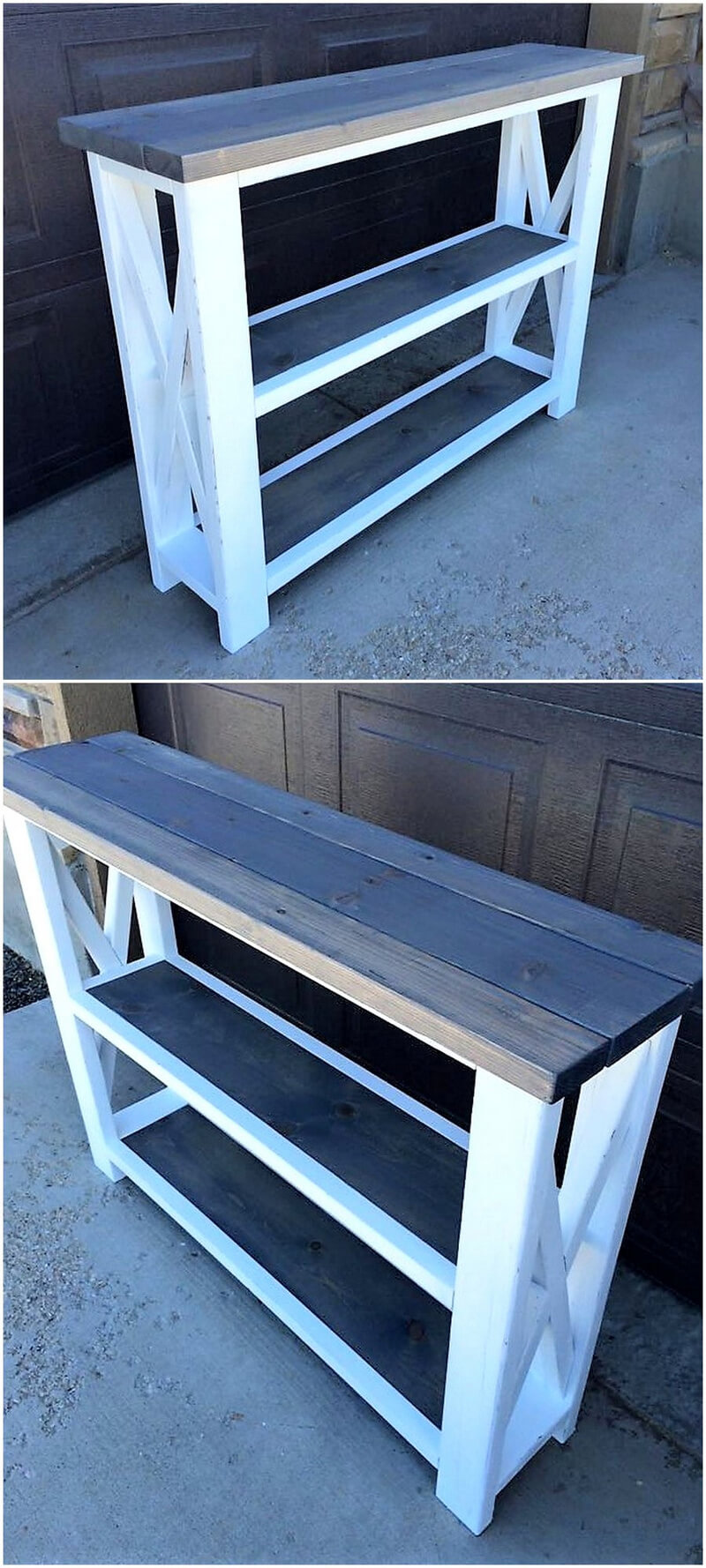 pallets entrway table plan