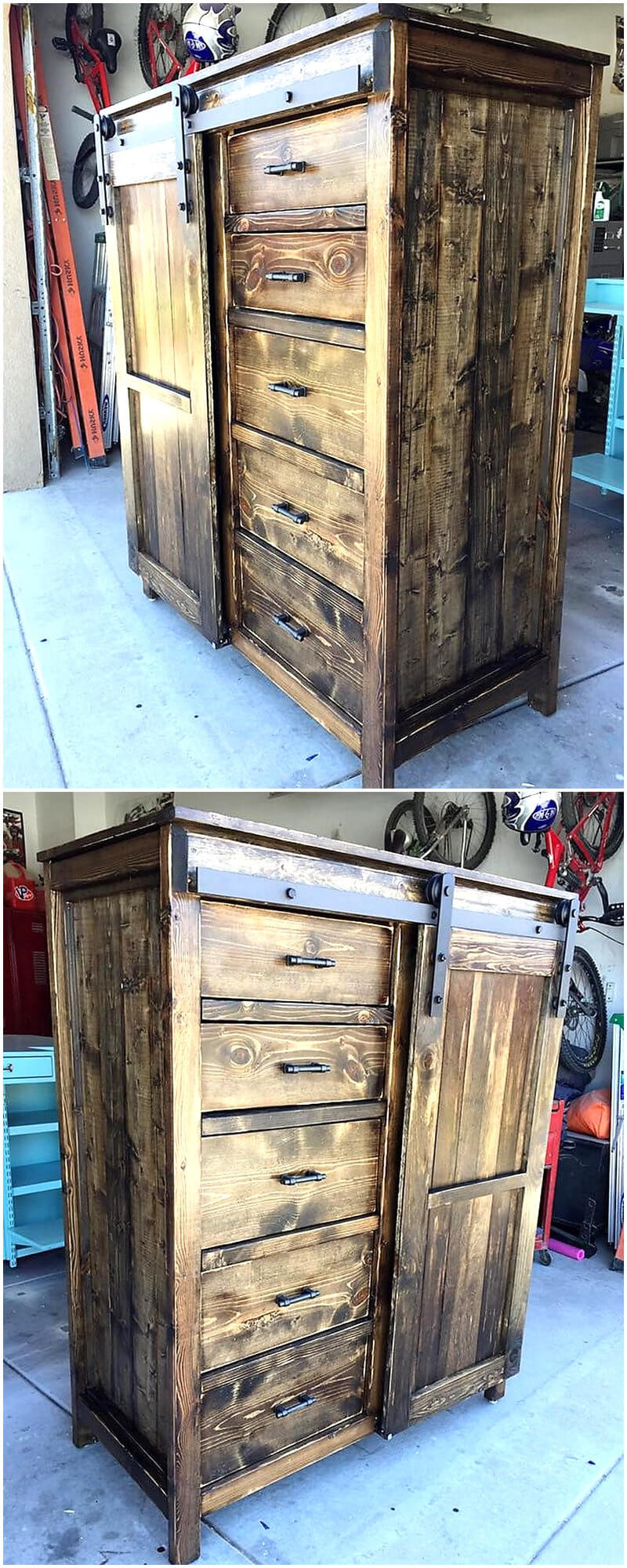 pallets entryway table idea