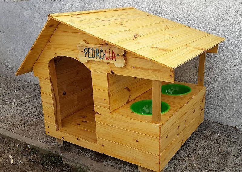 pallets dog house plan