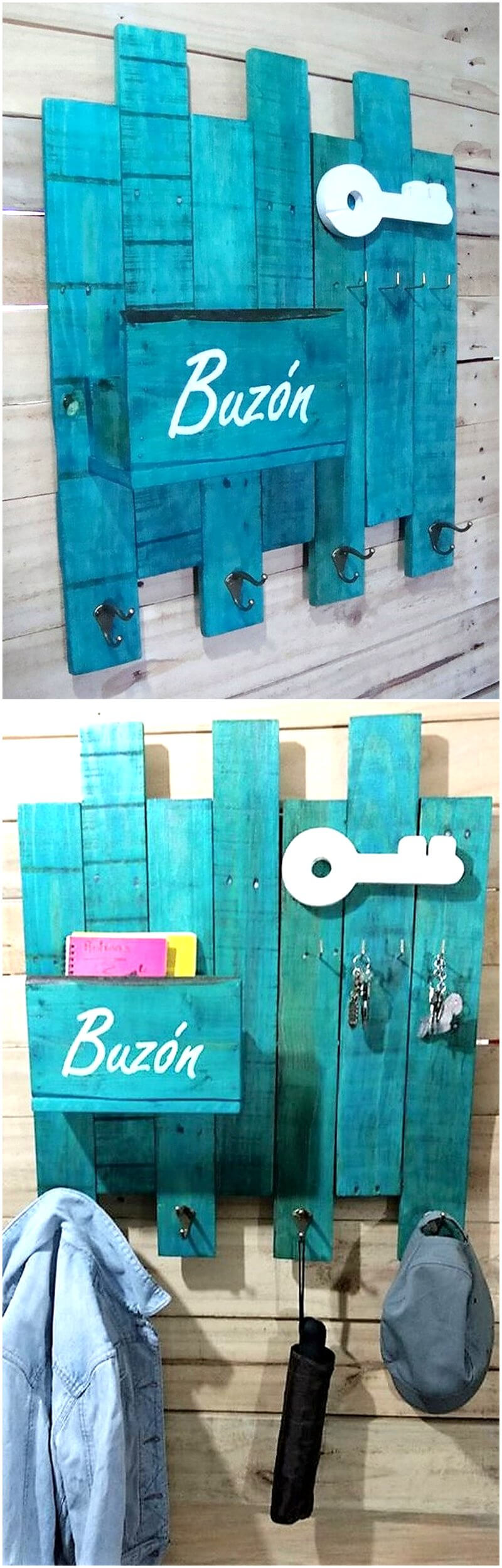 pallets hanger shelf