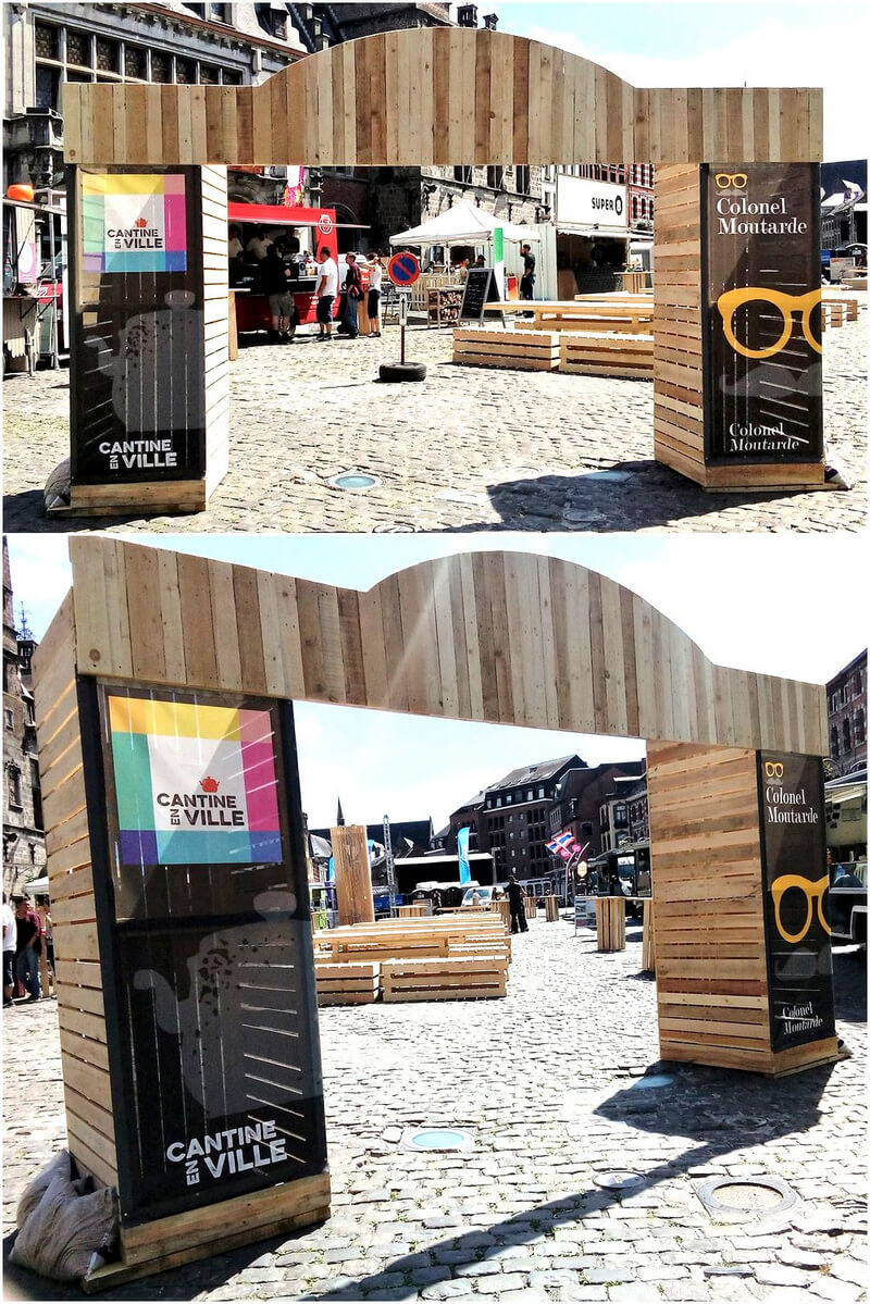 pallets made function enterance