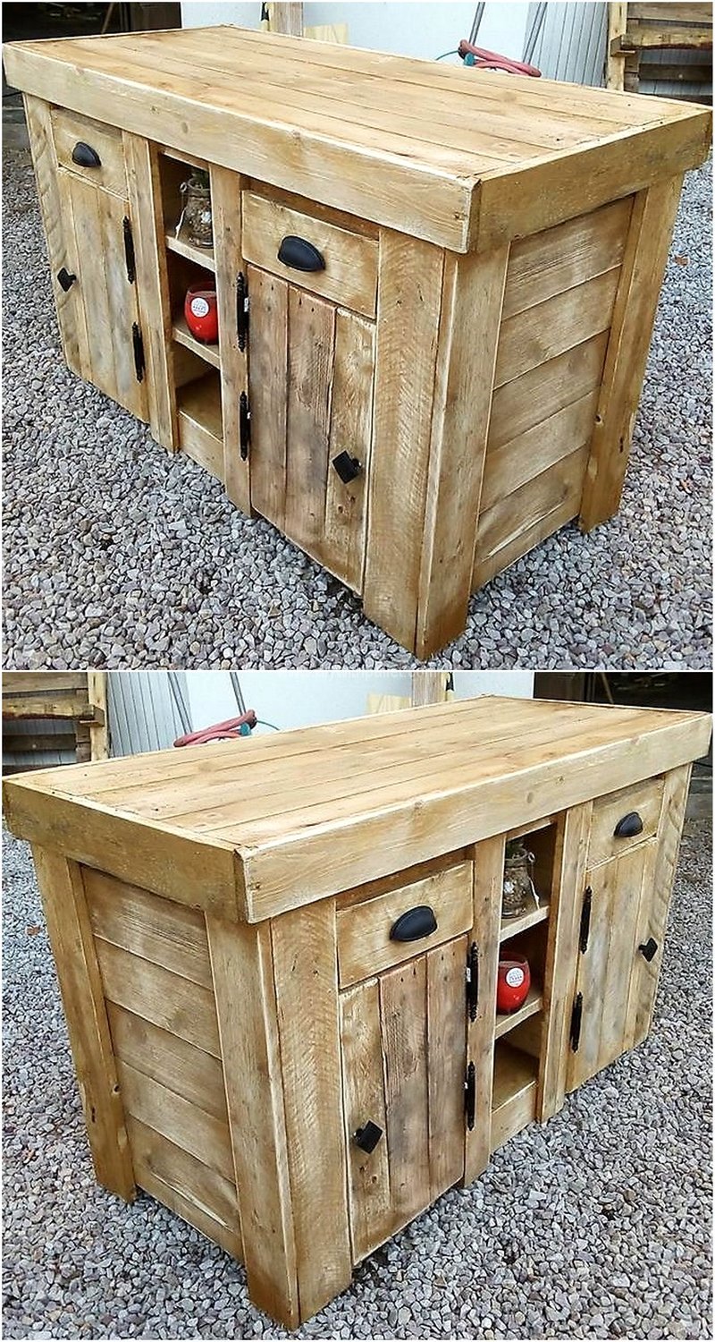 pallet storage table
