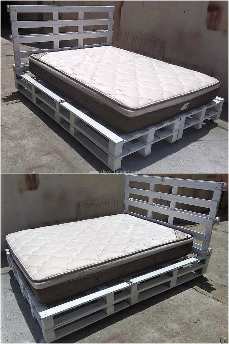recycled pallet bed plan