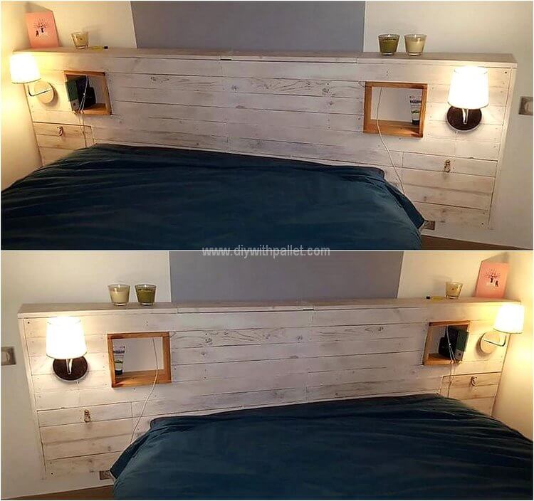 pallet bed headboard