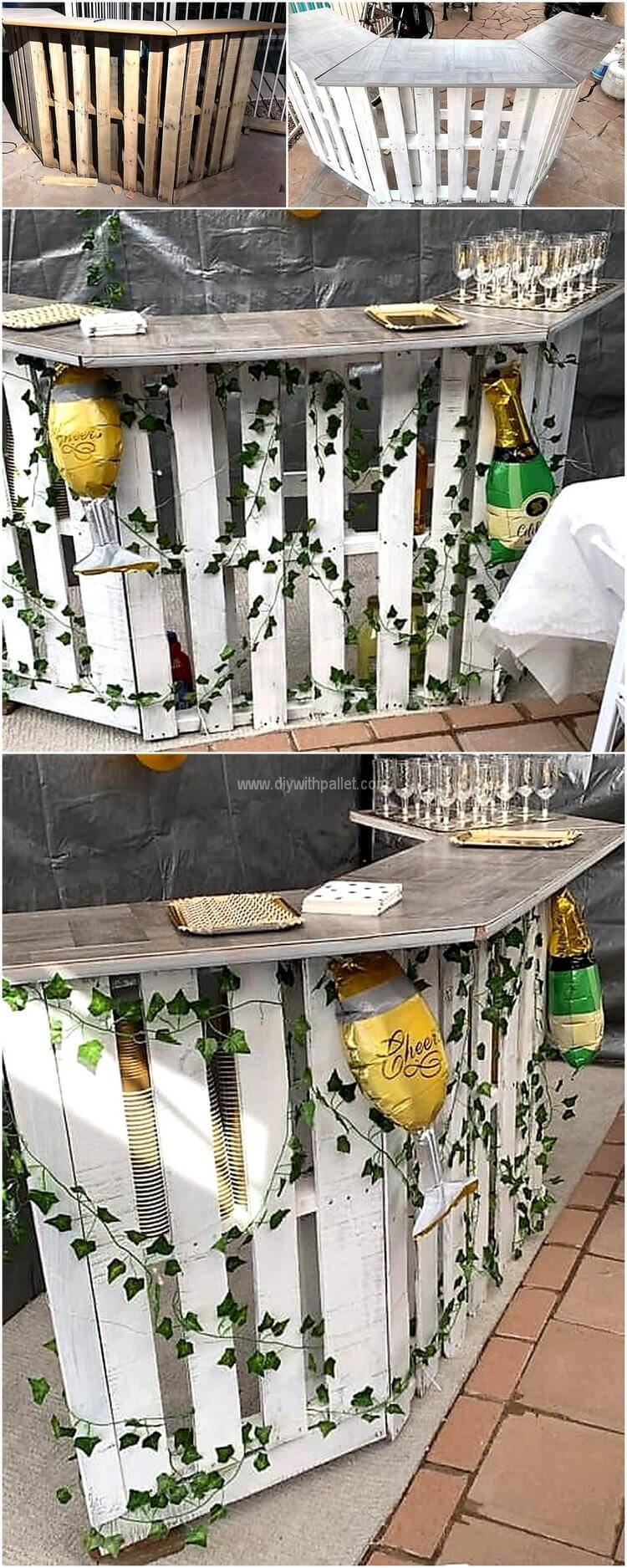 DIY pallet bar