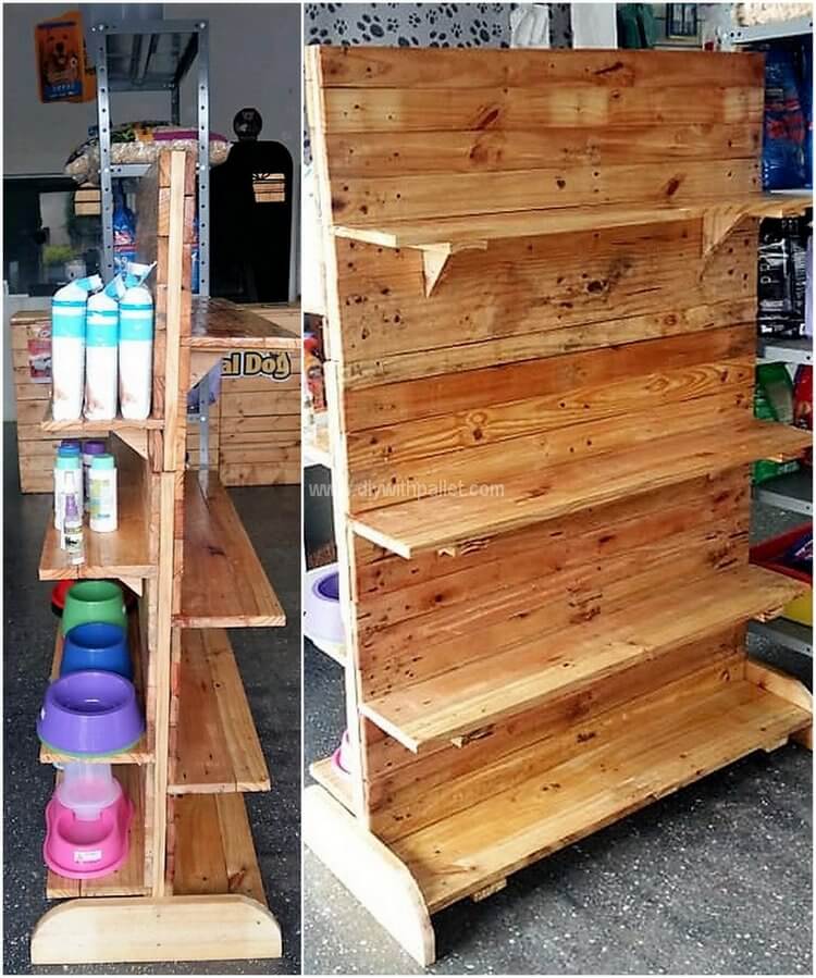 pallet shop rack idea