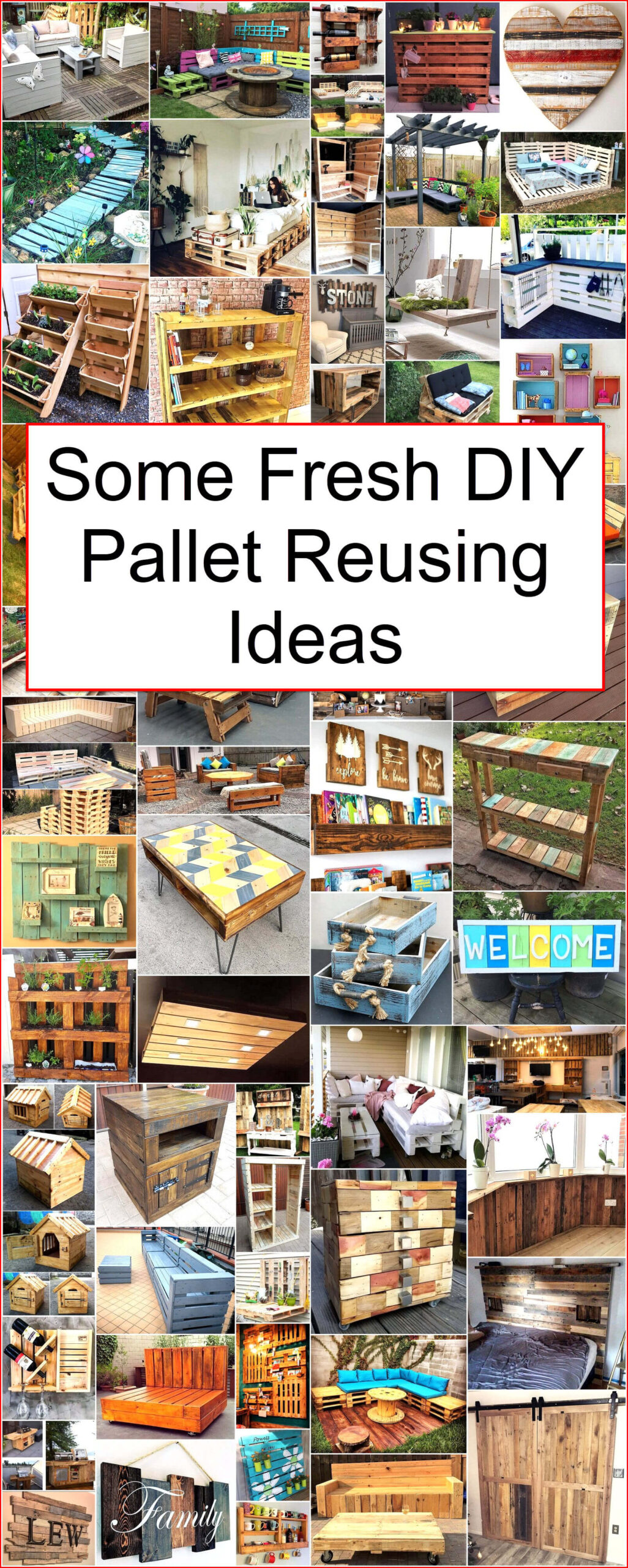 Some Fresh DIY Pallet Reusing Ideas