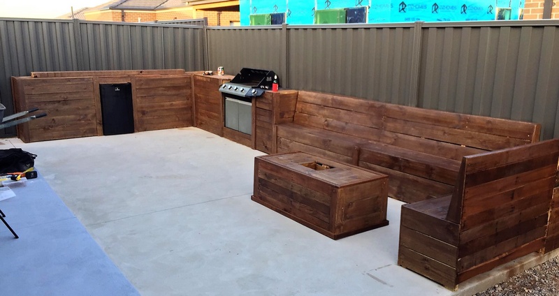 pallet patio bbq zone