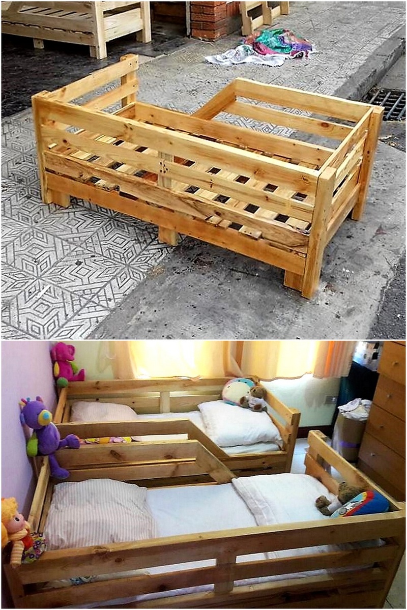 wood pallets toddler bed
