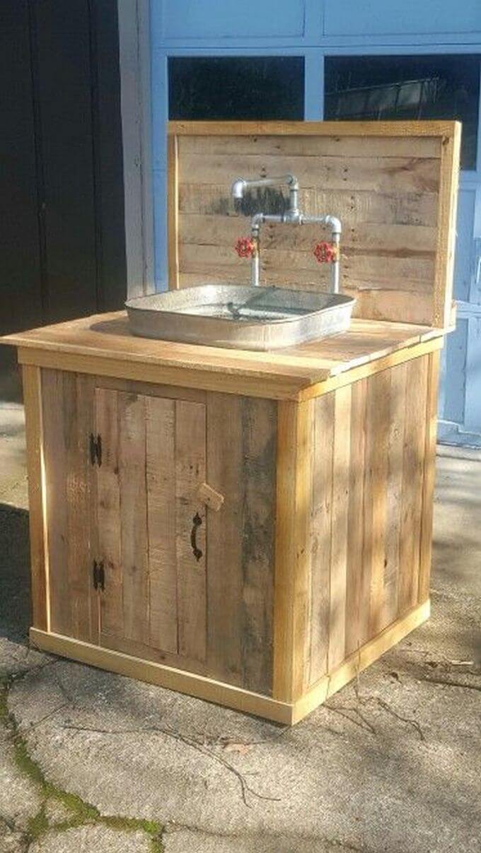wood pallet outdoor sink (4)