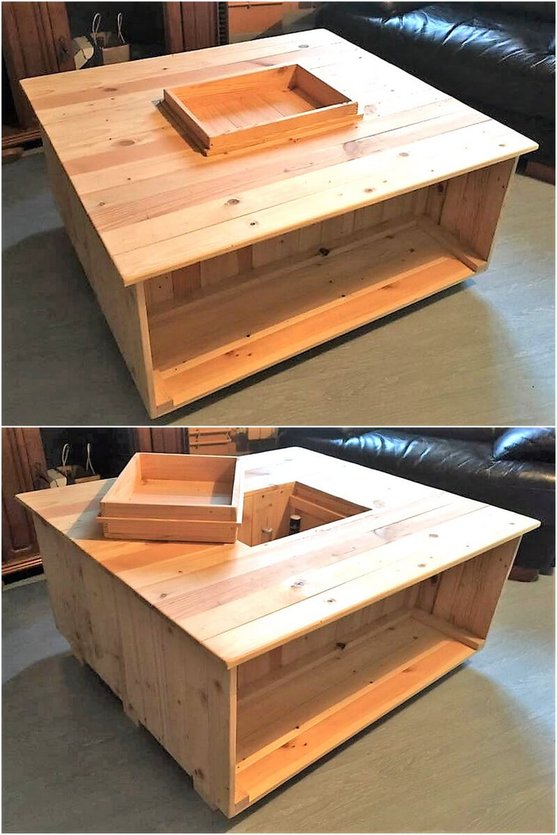 recycled wooden pallet table plan