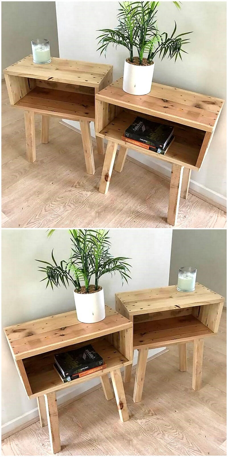 wooden pallet end tables