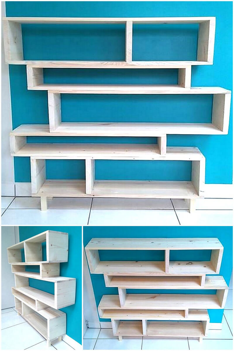 wood pallet shelving plan