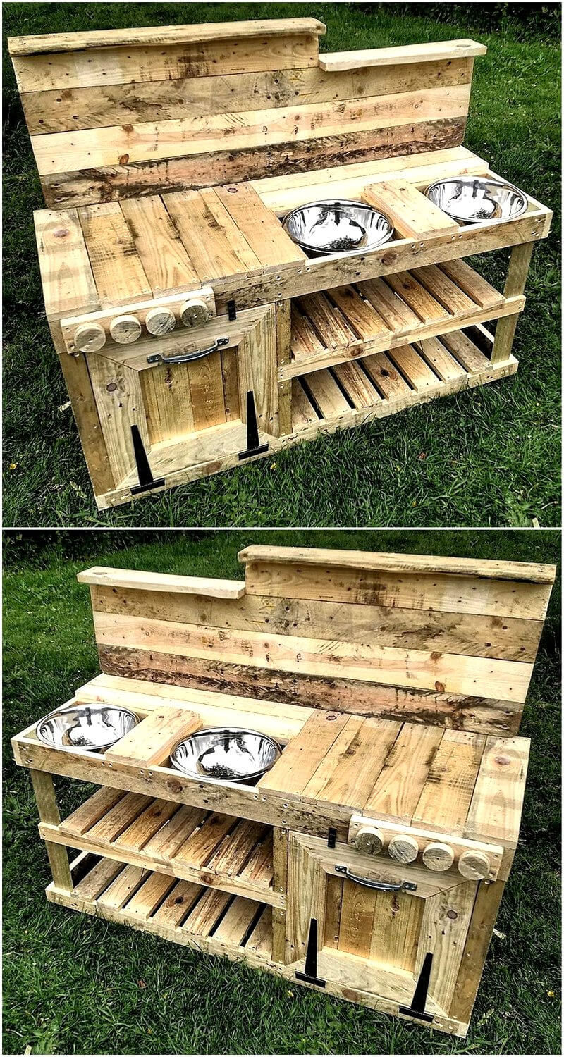 wooden pallets mud kitchen plan