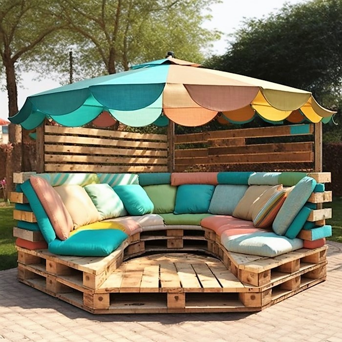 Wood Pallet Outdoor Furniture (1)