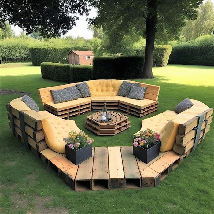 Wood Pallet Outdoor Furniture (3)