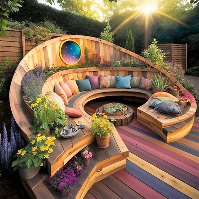 Wood Pallet Outdoor Furniture (4)