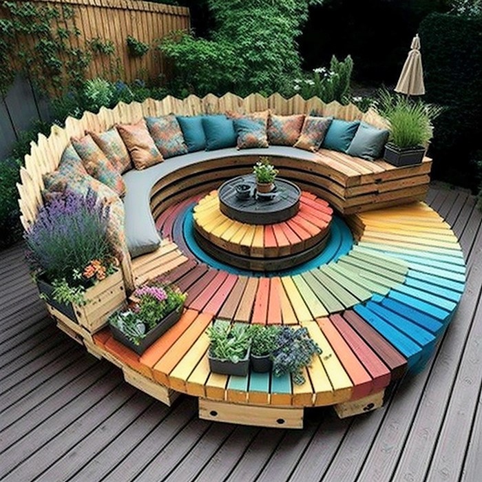 Wood Pallet Outdoor Furniture (9)