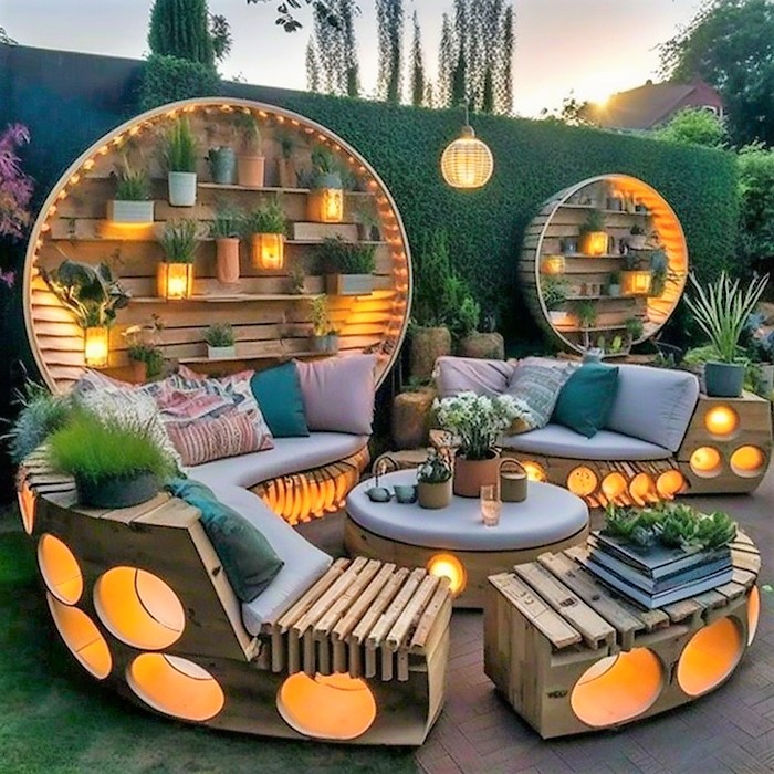 Wood Pallet Outdoor Furniture (14)