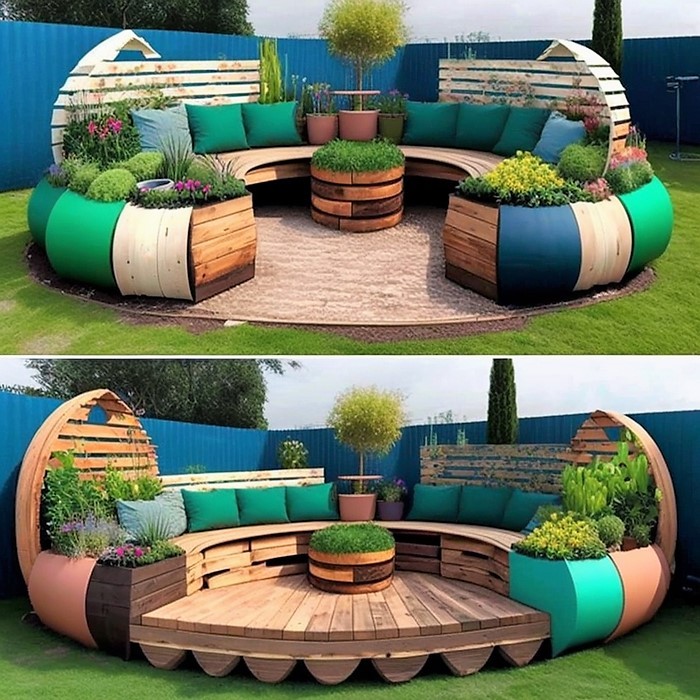 Wood Pallet Outdoor Furniture (16)