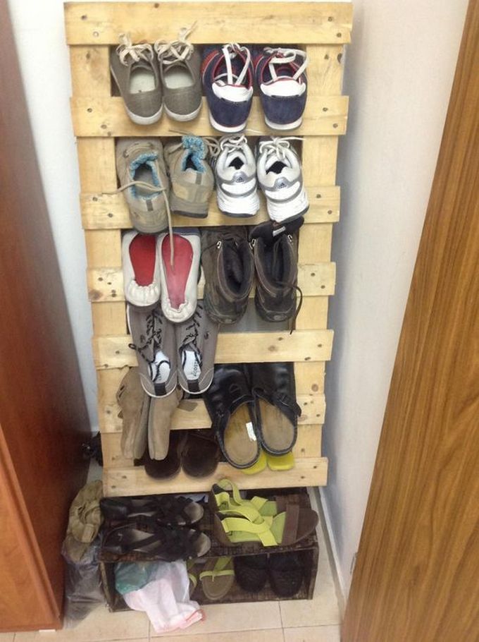 wood pallet shoe rack 8