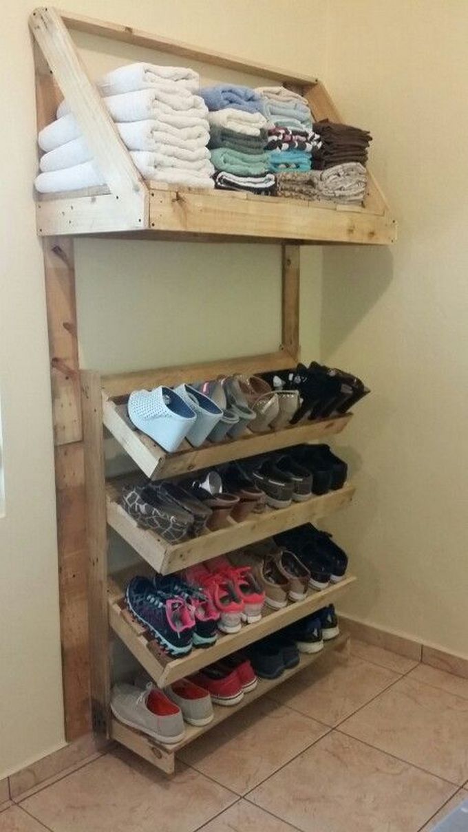 wood pallet shoe rack 9