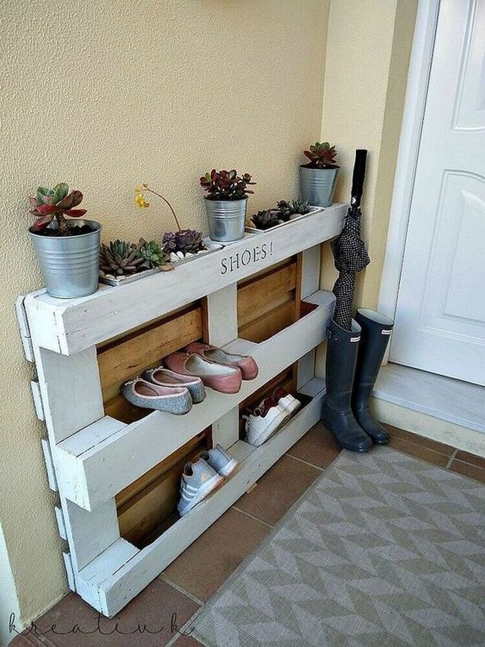 wood pallet shoe rack 12