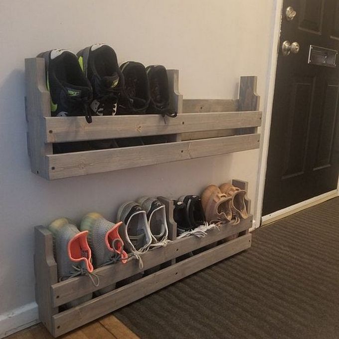 wood pallet shoe rack 17