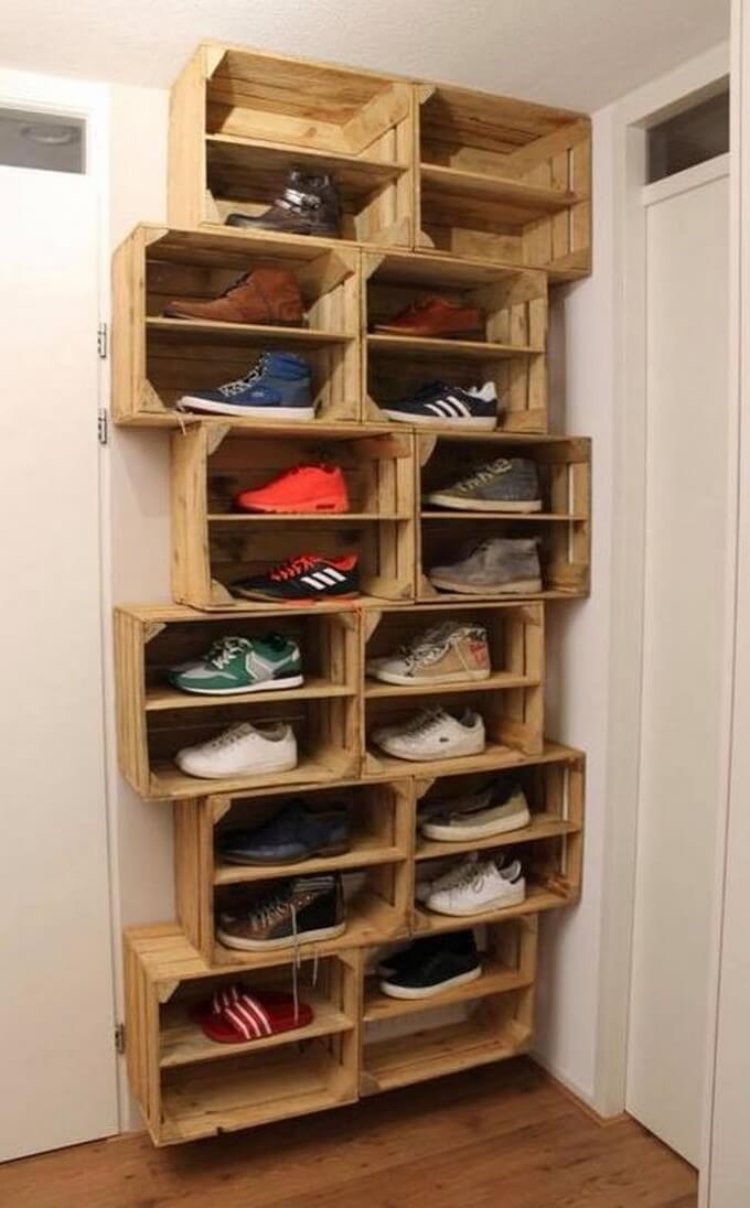 pallet fruit crate shoe rack