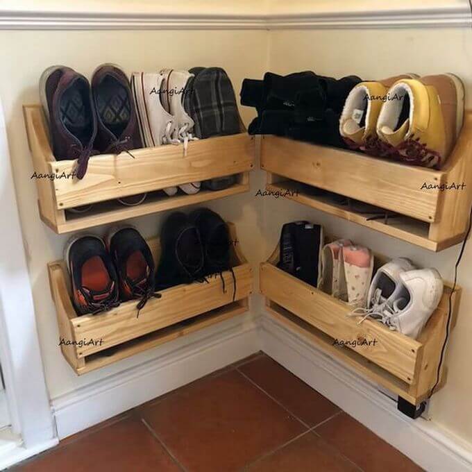 wall mounted pallet shoe rack 6